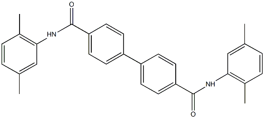 N~4~,N~4~'-bis(2,5-dimethylphenyl)[1,1'-biphenyl]-4,4'-dicarboxamide Structure