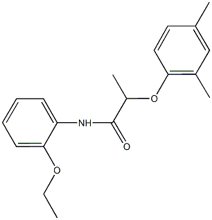 2-(2,4-dimethylphenoxy)-N-(2-ethoxyphenyl)propanamide,723260-66-0,结构式