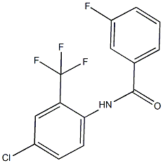 N-[4-chloro-2-(trifluoromethyl)phenyl]-3-fluorobenzamide 结构式