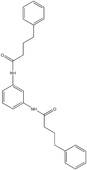 4-phenyl-N-{3-[(4-phenylbutanoyl)amino]phenyl}butanamide Struktur