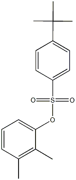 2,3-dimethylphenyl 4-tert-butylbenzenesulfonate Struktur