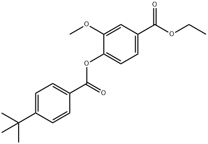 ethyl 4-[(4-tert-butylbenzoyl)oxy]-3-methoxybenzoate|