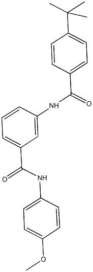 3-[(4-tert-butylbenzoyl)amino]-N-(4-methoxyphenyl)benzamide Struktur