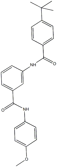 3-[(4-tert-butylbenzoyl)amino]-N-(4-methoxyphenyl)benzamide Structure
