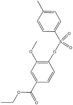 ethyl 3-methoxy-4-{[(4-methylphenyl)sulfonyl]oxy}benzoate