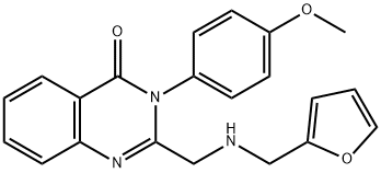 2-{[(2-furylmethyl)amino]methyl}-3-(4-methoxyphenyl)-4(3H)-quinazolinone,723739-40-0,结构式