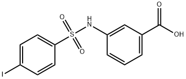 3-{[(4-iodophenyl)sulfonyl]amino}benzoicacid Struktur