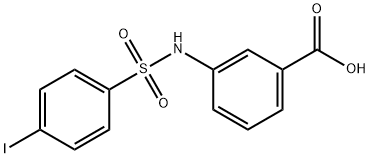 3-{[(4-iodophenyl)sulfonyl]amino}benzoicacid 结构式