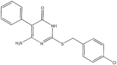 723743-66-6 6-amino-2-[(4-chlorobenzyl)sulfanyl]-5-phenyl-4(3H)-pyrimidinone