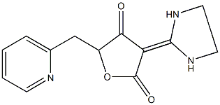 3-(2-imidazolidinylidene)-5-(2-pyridinylmethyl)-2,4(3H,5H)-furandione Structure