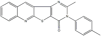 723745-68-4 2-methyl-3-(4-methylphenyl)pyrimido[4',5':4,5]thieno[2,3-b]quinolin-4(3H)-one