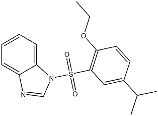 723745-69-5 2-(1H-benzimidazol-1-ylsulfonyl)-4-isopropylphenyl ethyl ether
