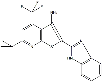 723747-82-8 2-(1H-benzimidazol-2-yl)-6-tert-butyl-4-(trifluoromethyl)thieno[2,3-b]pyridin-3-ylamine