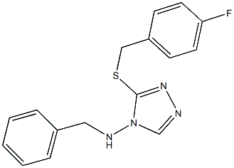 723751-53-9 N-benzyl-N-{3-[(4-fluorobenzyl)sulfanyl]-4H-1,2,4-triazol-4-yl}amine