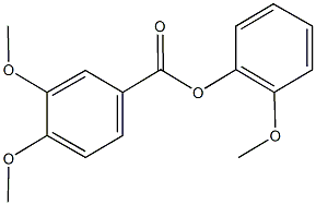 2-methoxyphenyl 3,4-dimethoxybenzoate Struktur