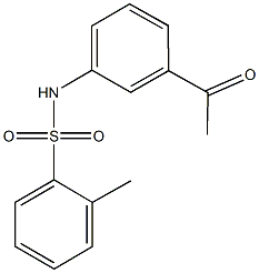 N-(3-acetylphenyl)-2-methylbenzenesulfonamide Struktur