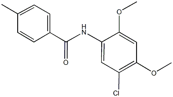 N-(5-chloro-2,4-dimethoxyphenyl)-4-methylbenzamide,723756-13-6,结构式