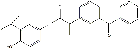 3-tert-butyl-4-hydroxyphenyl 2-(3-benzoylphenyl)propanoate