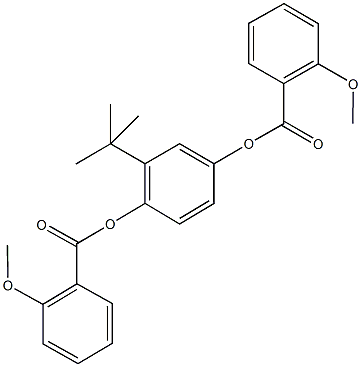 2-tert-butyl-4-[(2-methoxybenzoyl)oxy]phenyl2-methoxybenzoate Structure