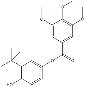 3-tert-butyl-4-hydroxyphenyl3,4,5-trimethoxybenzoate Structure