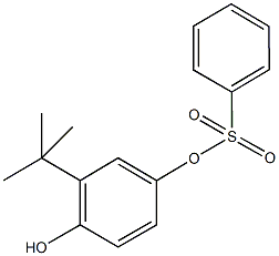 3-tert-butyl-4-hydroxyphenyl benzenesulfonate Structure