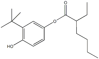 3-tert-butyl-4-hydroxyphenyl 2-ethylhexanoate Structure