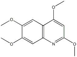 2,4,6,7-tetramethoxyquinoline Struktur