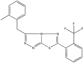 724429-70-3 3-(2-methylbenzyl)-6-[2-(trifluoromethyl)phenyl][1,2,4]triazolo[3,4-b][1,3,4]thiadiazole