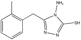 4-amino-5-(2-methylbenzyl)-4H-1,2,4-triazole-3-thiol Structure