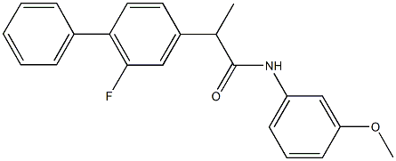 2-(2-fluoro[1,1'-biphenyl]-4-yl)-N-(3-methoxyphenyl)propanamide|