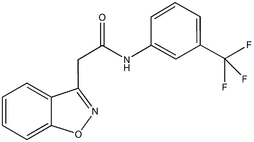 2-(1,2-benzisoxazol-3-yl)-N-[3-(trifluoromethyl)phenyl]acetamide Struktur
