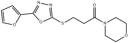 724437-82-5 5-(2-furyl)-1,3,4-oxadiazol-2-yl 3-(4-morpholinyl)-3-oxopropyl sulfide
