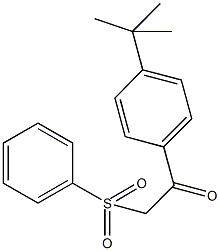 1-(4-tert-butylphenyl)-2-(phenylsulfonyl)ethanone 化学構造式
