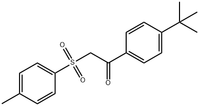 1-(4-tert-butylphenyl)-2-[(4-methylphenyl)sulfonyl]ethanone 结构式