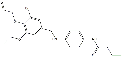 N-(4-{[4-(allyloxy)-3-bromo-5-ethoxybenzyl]amino}phenyl)butanamide Structure