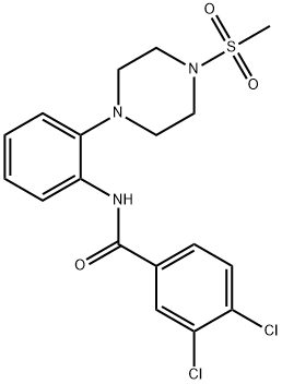 724449-55-2 3,4-dichloro-N-{2-[4-(methylsulfonyl)-1-piperazinyl]phenyl}benzamide