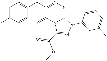 724450-01-5 methyl 6-(4-methylbenzyl)-1-(3-methylphenyl)-5-oxo-1,5-dihydro[1,2,4]triazolo[3,4-c][1,2,4]triazine-3-carboxylate