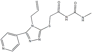 N-({[4-allyl-5-(4-pyridinyl)-4H-1,2,4-triazol-3-yl]sulfanyl}acetyl)-N'-methylurea|