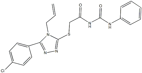 N-({[4-allyl-5-(4-chlorophenyl)-4H-1,2,4-triazol-3-yl]sulfanyl}acetyl)-N'-phenylurea Struktur