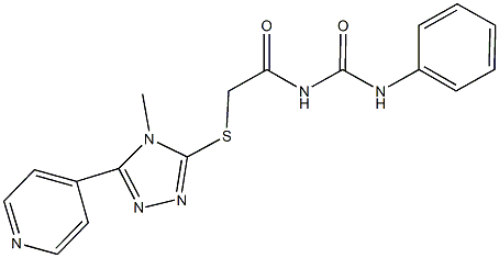 N-({[4-methyl-5-(4-pyridinyl)-4H-1,2,4-triazol-3-yl]sulfanyl}acetyl)-N'-phenylurea