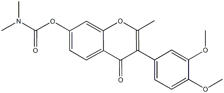 724740-78-7 3-(3,4-dimethoxyphenyl)-2-methyl-4-oxo-4H-chromen-7-yl dimethylcarbamate