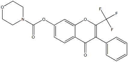 724740-85-6 4-oxo-3-phenyl-2-(trifluoromethyl)-4H-chromen-7-yl 4-morpholinecarboxylate