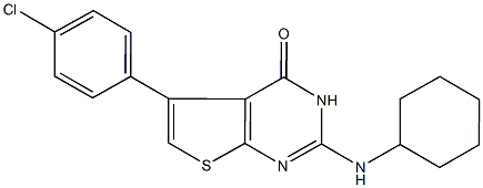 724745-85-1 5-(4-chlorophenyl)-2-(cyclohexylamino)thieno[2,3-d]pyrimidin-4(3H)-one