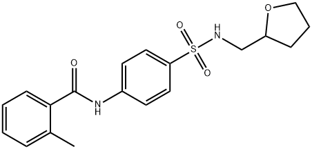 725693-36-7 2-methyl-N-(4-{[(tetrahydro-2-furanylmethyl)amino]sulfonyl}phenyl)benzamide