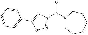 1-[(5-phenyl-3-isoxazolyl)carbonyl]azepane Struktur