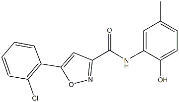 725698-17-9 5-(2-chlorophenyl)-N-(2-hydroxy-5-methylphenyl)-3-isoxazolecarboxamide