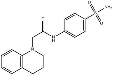 N-[4-(aminosulfonyl)phenyl]-2-(3,4-dihydro-1(2H)-quinolinyl)acetamide Struktur