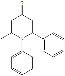 2-methyl-1,6-diphenyl-4(1H)-pyridinone Struktur