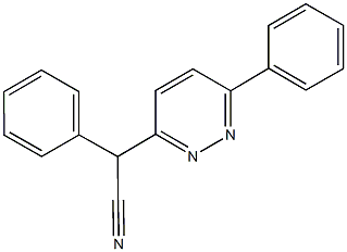 phenyl(6-phenyl-3-pyridazinyl)acetonitrile Structure