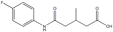 5-(4-fluoroanilino)-3-methyl-5-oxopentanoic acid Structure